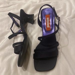 Unlisted | Navy Fabric Strappy Slingback Dress Sandal | 6.5B | New In Box